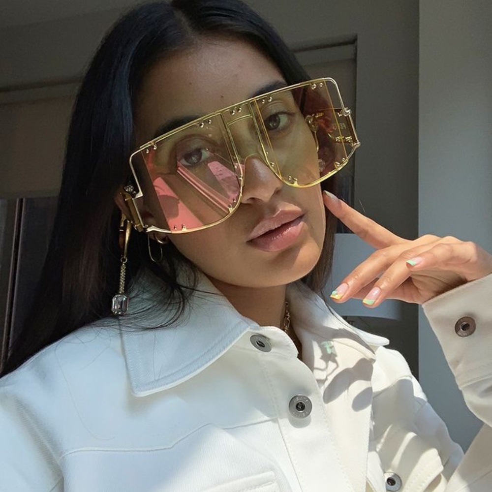 Fenty Blockt Mask Sunglasses Chardonnay - Picture 3 of 4